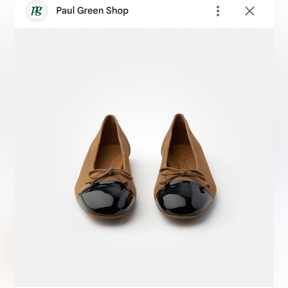 Paul Green ballerinas brown suede/black
patent size UK 6 US 8.5 New - Picture 3 of 16